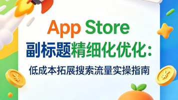 App Store副标题精细化优化:低成本拓展搜索流量实操指南