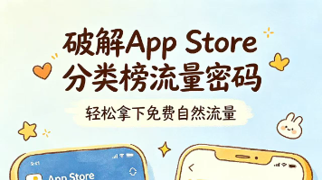 破解App Store分类榜流量密码,轻松拿下免费自然流量