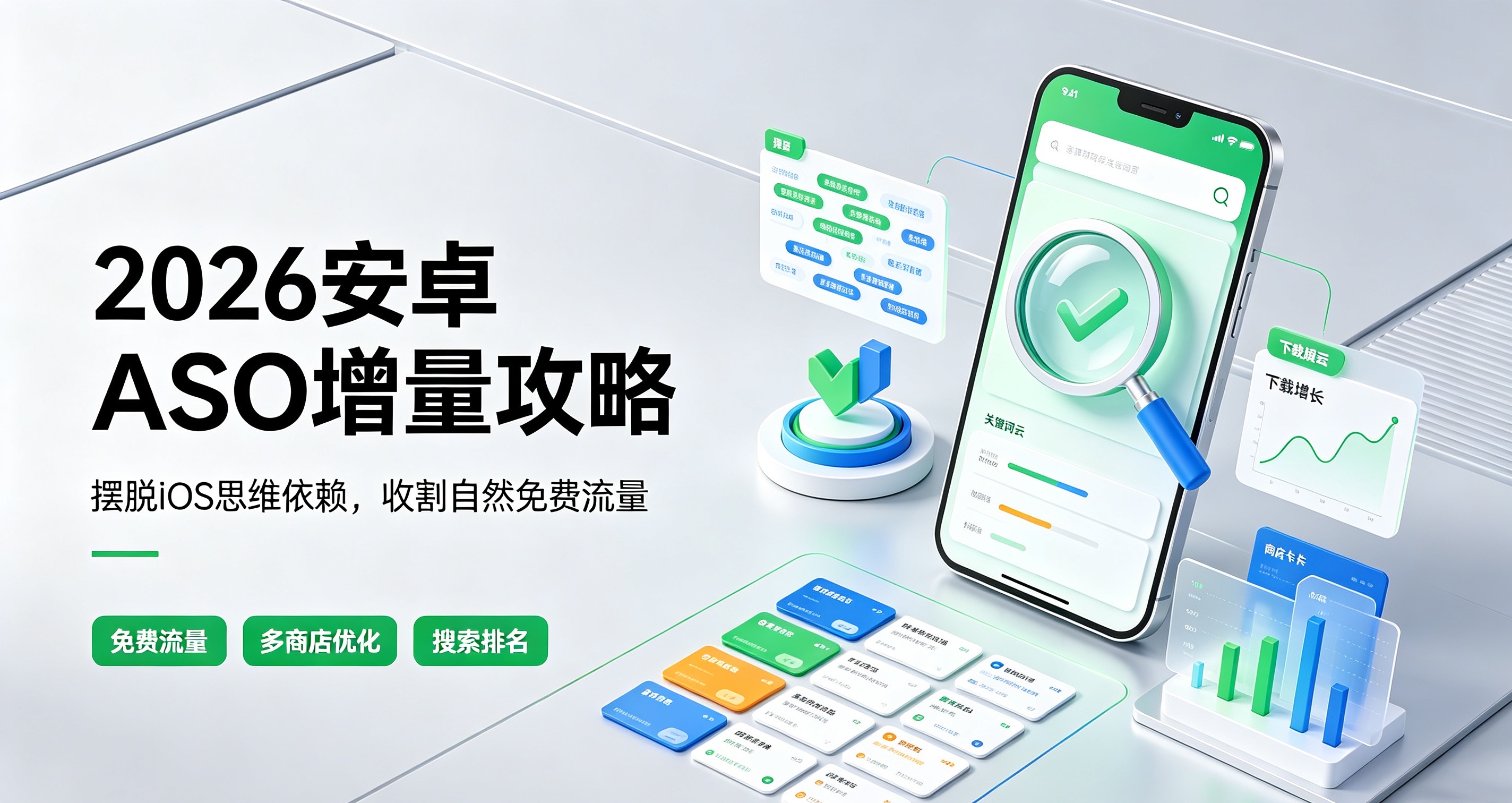 2026安卓ASO增量攻略:摆脱iOS思维依赖,吃透多商店自然免费流量